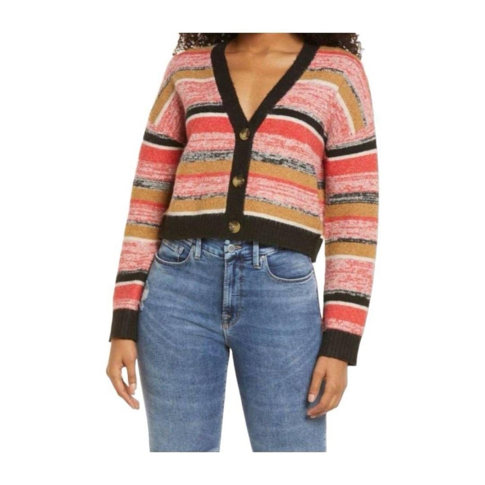 BP Women's Red and Pink Cardigan  Refular Price $35.00